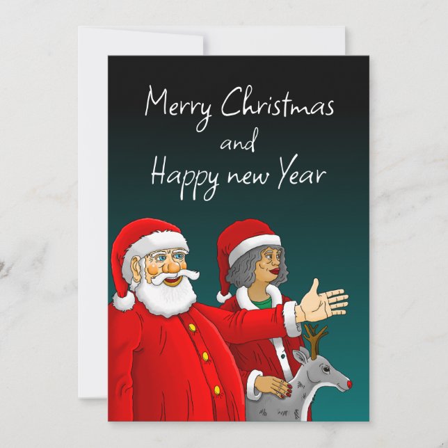 Santa Claus Christmas Card (Front)
