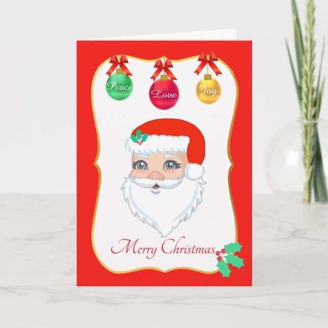 Santa Claus Christmas Card (Front)