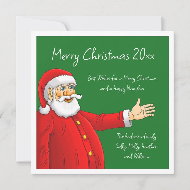 Santa Claus Christmas Card (Front)