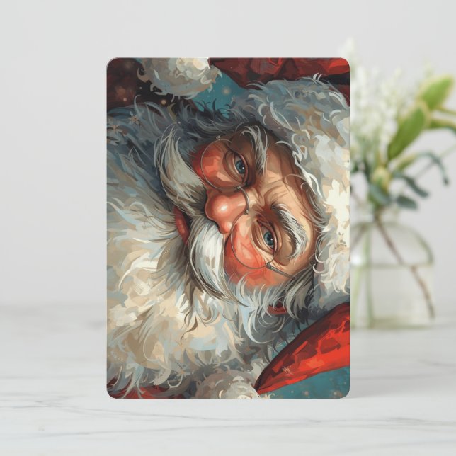 Santa Claus Christmas card (Standing Front)