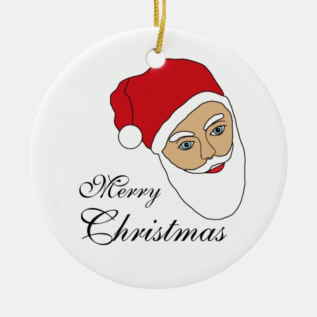 Santa Claus Christmas Christmas Ornament (Front)