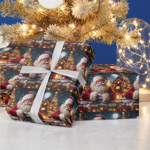 SANTA CLAUS CHRISTMAS CUTE WRAPPING PAPER