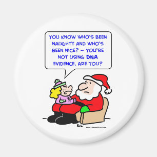 santa claus christmas dna evidence magnet