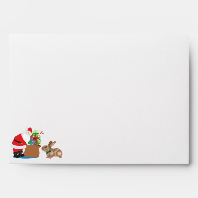 Santa Claus Christmas Envelope (Front)