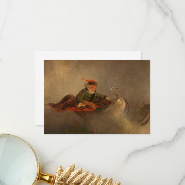 Santa Claus, Christmas Eve by William H. Beard Thank You Card (Front/Back In Situ)