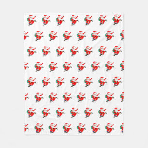 Santa Claus Christmas Fleece Blanket