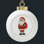 Santa Claus Christmas Flip Flops Ceramic Ball Christmas Ornament<br><div class="desc">An adorable Santa Claus wearing flip flops to relax. Fun product for Christmas parties or family trips to the beach.</div>
