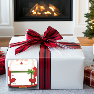 Santa Claus, Christmas Gift Sticker
