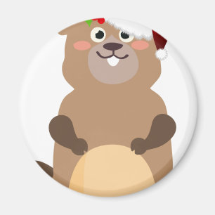 Santa Claus christmas gopher Magnet