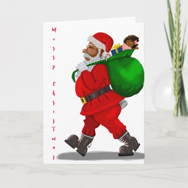 Santa Claus Christmas Greeting Card (Front)