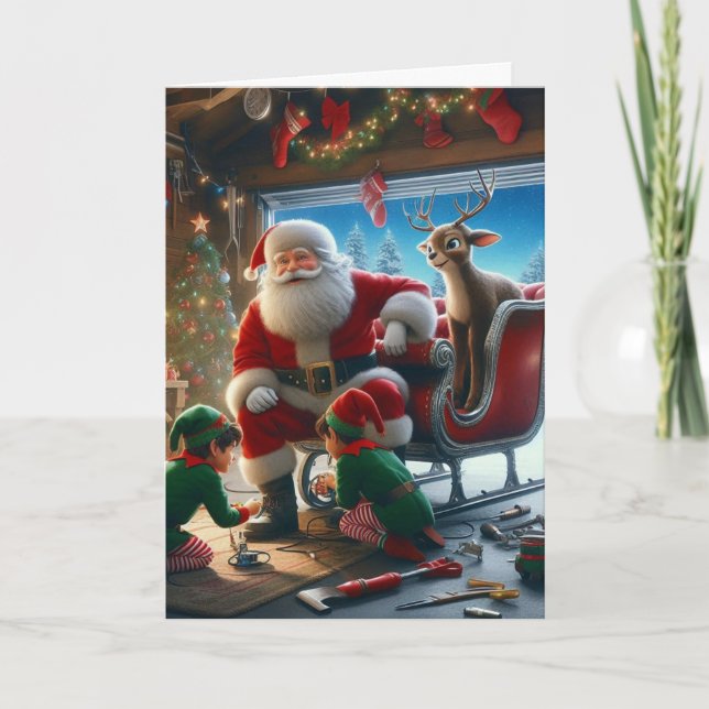 Santa Claus Christmas Greeting Cards (Front)