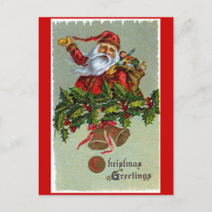 Santa Claus Christmas Greeting Postcard