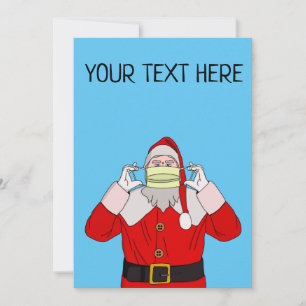 Santa Claus Christmas Holiday Card