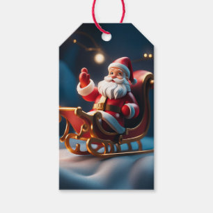 Santa Claus Christmas Holiday Gift Tag