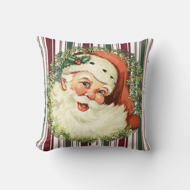 Santa Claus Christmas home decor Throw pillow (Front)