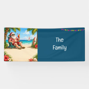 Santa Claus Christmas in July  Banner