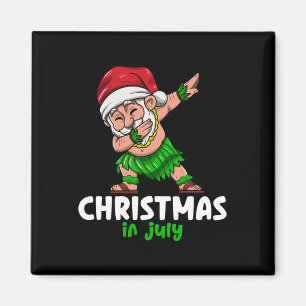 Santa Claus Christmas In July Celebration Summer V Magnet