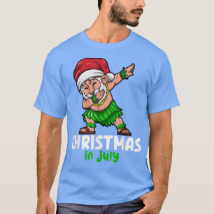 Santa Claus Christmas In July Celebration Summer V T-Shirt