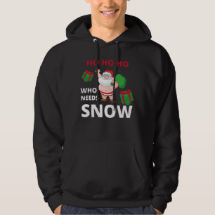 Santa Claus Christmas In July Summer Hoodie