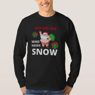 Santa Claus Christmas In July Summer T-Shirt
