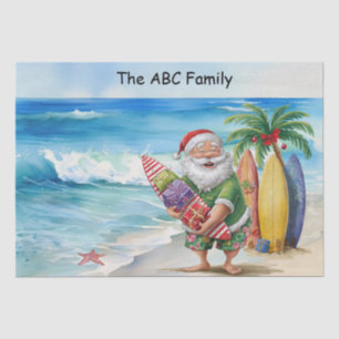 SANTA CLAUS Christmas in July  Tissue Paper