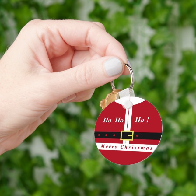Santa Claus Christmas Keychain Gift (Hand)