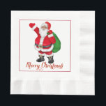 Santa Claus Christmas Paper Napkins<br><div class="desc">Santa Claus Christmas Paper Napkins</div>