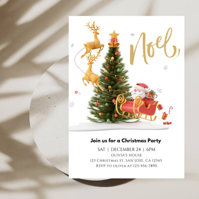 Santa Claus Christmas Party Invitation (Creator Uploaded)