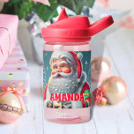 Santa Claus Christmas Personalised Kids Name<br><div class="desc">Santa Claus Christmas Personalised Kids water bottle</div>