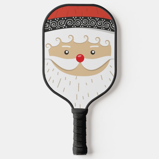 SANTA CLAUS CHRISTMAS PICKLEBALL PADDLES  (Front)