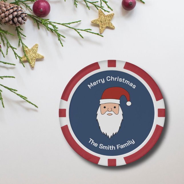 Santa Claus Christmas  Poker Chips (Santa Claus Christmas Poker Chips)
