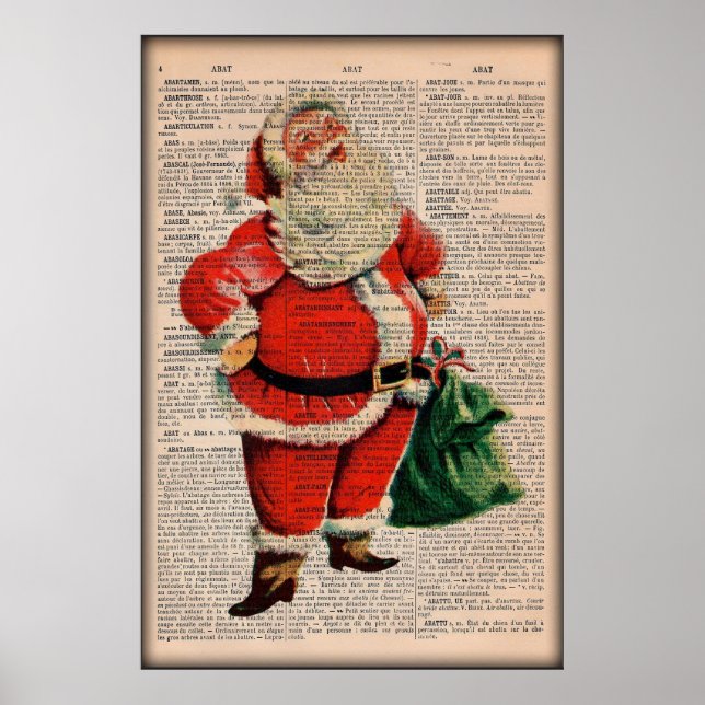 Santa Claus Christmas Poster (Front)