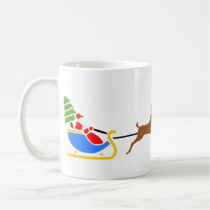 Santa Claus, Christmas, Reindeer Coffee Mug