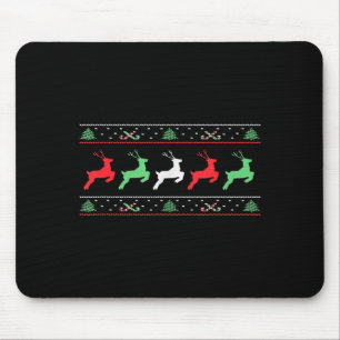 Santa Claus Christmas Reindeer Horn Xmas Christmas Mouse Pad