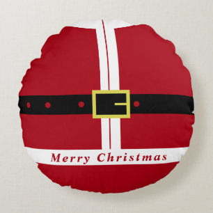 Santa Claus Christmas Round Pillow