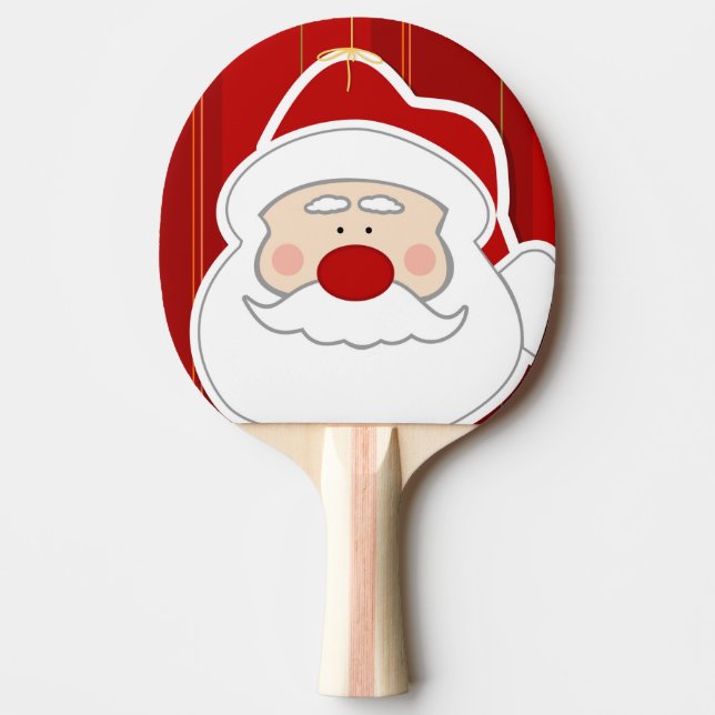 Santa Claus Christmas Series Ping Pong Paddle (Front)