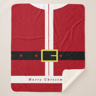 Santa Claus Christmas Sherpa Blanket