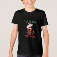 Santa Claus Christmas Sleigh Boy's T-Shirt