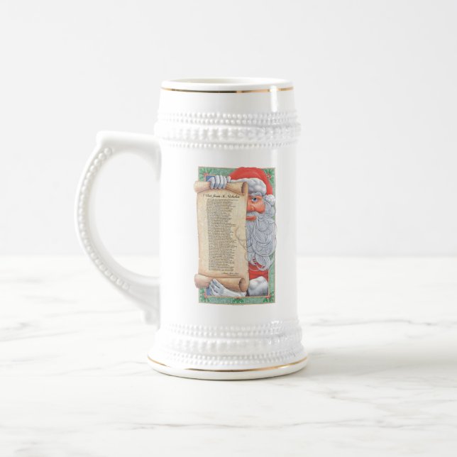 Santa Claus Christmas Stein (Left)