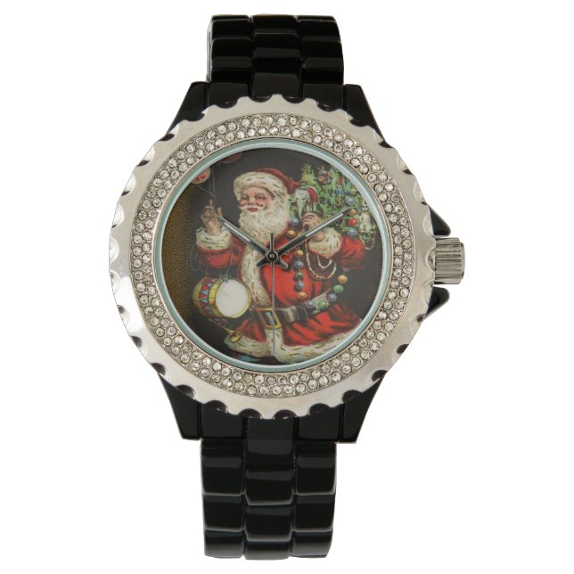 Santa Claus Christmas Tree Present Gift Toy Watch (Front)