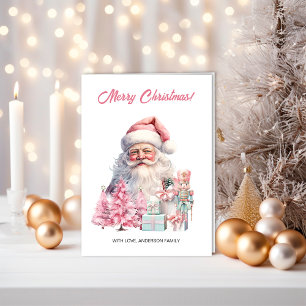 Santa Claus, Christmas Trees & Nutcrackers  Card