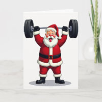 Santa Claus Christmas Weightlifting