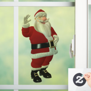 SANTA CLAUS CHRISTMAS WINDOW CLING