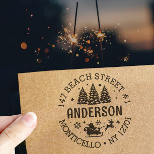 Santa Claus Christmas Winter Wonderland  Self-inking Stamp