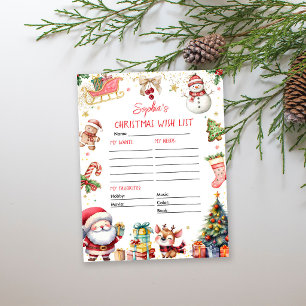 Santa Claus Christmas Wish List