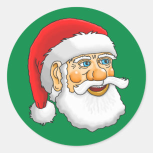 Santa Claus Classic Round Sticker