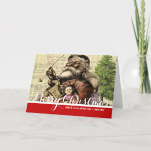 Santa Claus Classic Thomas Nast Illustration  Holiday Card