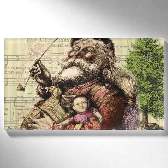 Santa Claus Classic Thomas Nast Illustration  Name Tag (Front)