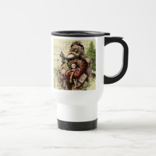 Santa Claus Classic Thomas Nast Illustration Travel Mug