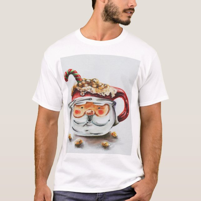 santa claus coffee T-Shirt (Front)